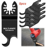 1/5PCS Oscillating Multi tool Hook Knife Blade, Multitool Saw Blades for Cutting Soft Materials Roofing Shingles, PVC Carpet