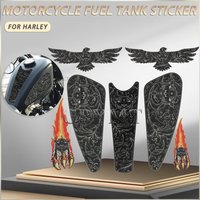 Motorcycle Accessories Fuel Tank Pad Decorative Sticker Protector Decal Fit For Harley Sportste XL883 1200 Softail Dyna Bobber