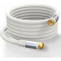 RG6 coaxial cable 75Ω, ultra-high speed Internet, broadband and digital TV antenna, satellite RG6 coaxial extension line white