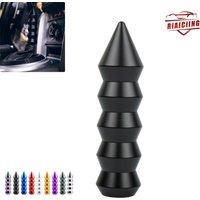 Universal Aluminum 145MM Bamboo Spike Style Gear Shift Knob Pointed End Manual Transmission Shifter Lever Knob Gear Burning Blue