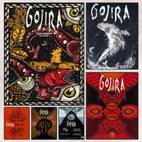 Cool G-Gojira Metal Band Poster HD Art Mural Wallart Poster Waterproof Vintage Print Decor for Home Decoration DIY Durable