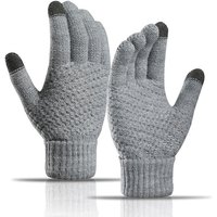 AliExpress HKXY GLOVES Wool Knitted Gloves Unisex Pineapple Texture Touchscreen Elastic Gloves Winter Warm For Cycling Jacquard Students Gloves