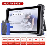 Lifetime Free MUCAR 892BT Auto OBD2 Scanner 35 Reset ECU Coding CANFD DOIP Bidirectional Full System Car Diagnostics Tools