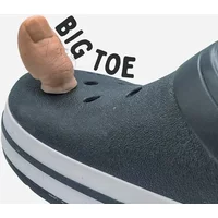 1Pcs Thumbs-Up Imitation Big Toe Slipper Shoe Charm Funny Sandals Accessory for Kids & Adults Creative Hole Decor Pin