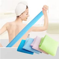 1PCS New Exfoliating Nylon Bath Shower Body Cleaning Washing Scrubbing Towel Scrubber Nylon Sponge Bath Accessories Rich Bubbles