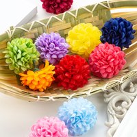 100pcs Artificial Hydrangea Flowers Wholesale Wedding Home Party Diy Room Box Decor Holiday Candy Box Fake Silk Scrapbook Plants