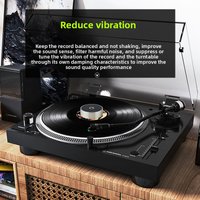 Black glue press town LP disc town shock-absorbing record special town turntable player disc town stainless steel