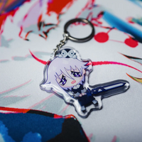 Anime Crona Acrylic Keychain Customizable Character Design Collectible TPU Soft Key Ring for Geeks And Fans