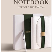 Customizable Notebook Gift Set, Dupont Paper Journal, Eco-Friendly Soft Cover with Band, Trendy Light Luxury Premium Gift