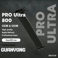 800 PRO ultra-high modulus carbon fiber mast - military-grade material - 55% increase in rigidity - Hydrofoil surfing Equipment