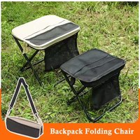 Lightweight, mini, easy to carry outdoor travel chair, foldable backpack stool, portable folding stool with portable bag