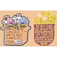 Jesus Bible Enamel Pins Funny Flowers Quotes Brooch Lapel Pin Badge on Backpack Clothing Accessories Fashion Jewelry Friend Gift