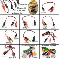 DC 5.5X2.1MM Male And Female Head To Crocodile Clip And Banana Plug DC Power Cord Crocodile Clip Test Cable