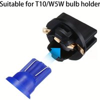 10pcs T10 Wedge Base Socket - For Car Dashboard/Meter Cluster Light Bulb Holder