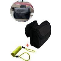 AliExpress NONE Motorcycle alarm lock Oxford bag for scooters Bike change key bag Mountain bike Black lock bag removable +1.5m Reminder rope
