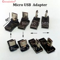 1PC 90 Degree Bend Micro To Micro Male To Female Adapter For Android Phone And Tablet Charging Data Extension Connector