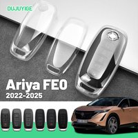 Clear TPU Car Key Case For Nissan Ariya FE0 2022-2026 Key Fob Cover Protector Shell Auto Accessories 2023 2024 2025