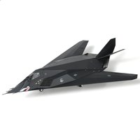 NUOTIE 1/72 F-117 Nighthawk Stealth Attack Aircraft Edwards AFB 85-831 Diecast Metal Model with Stand Collection Gift for Adult