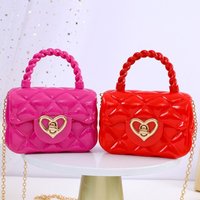 Durable PU Mini Shoulder Bags Heart Small Satchel Handbags Women Girls