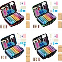 Diamond Painting Storage Containers, 30/60/120/240 Slots Diamond Art Accessories Tools with Shockproof Jars Kits for Jewelry