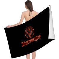 Jagermeisters Logo Bath Towel Microfiber Soft Water Absorbing Breathable For Girl Kids Decorative Cartoon Beach Towel