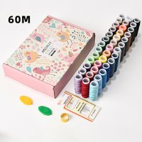 24/39 Color Sewing Thread Kit Polyester Machine Embroidery Sewing Threads for Sewing Machine Hand Stitching Sewing Supplies