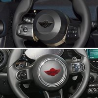 Car Steering Wheel Center Sticker Logo For Mini Cooper Cooper Works John R50 R52 R53 R55 R56 F54 F55 F56 F60 Interior Decoration