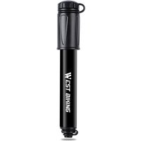 AliExpress West Biking WEST BIKING Mini Bike Pump 100PSI Schrader Presta Valve MTB Road Cycling Pump Aluminum Alloy Bicycle Hand Air Pump Tire Inflator