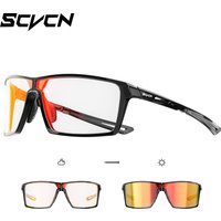 SCVCN UV400 Convenient To Fold Travel New Vacation Photochromic Goggles Women's Trendy Outdoor Sports Glasses Cycling Sunglasses