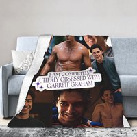 Soft BlanketGirls Boys Airplane Travel Garrett Graham Off Campus Poster Throw Blanket Flannel Bedspread For Couch Bed Cover