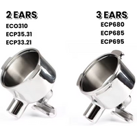51MM 3 Ear Double Spout Coffee Portafilter Filter Holder Delonghi For Dedica EC680/685 51MM 2 Ear for Delonghi ECP33.21 ECP35.31