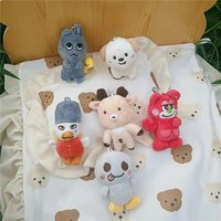 New Kpop Plush Key Ring Lovely Keychain For Girls Gifts Creative School Bag Pendant Fans Gifts Collection 10CM