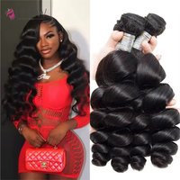 12A Loose Wave Bundles Human Hair Extensions Malaysian Hair Weave Tissage Cheveux Human Wave 1 3 4 Bundles For Black Women