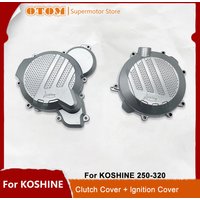OTOM Motorcycle Clutch Cover lgnition Cover Engine Magneto Protector Guard For KOSHINE 250-320 2T Water-Cooled Pit Dirt Bikes