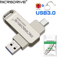 Type C Usb Flash Drives 3.0 128gb pendrive 64gb флэш-накопител stick Type-c Pen Drive for Phone PC gift