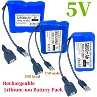 18650 Rechargeable Single Chip Microcomputer for 5V 6800mAh-12800mAh Lithium Battery Outdoor LED Lamp,USB Fan,Bluetooth Speaker