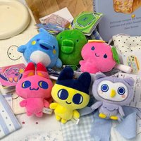 Kawaii Tamagotchi Mametchi Plush Toys Keychain Creative Peripheral Kuchipatchi Backpack Pendant Doll Friends Birthday Gifts