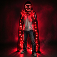 Kabellose LED-Purge-Maske Halloween Horror-Party Karneval Cosplay Kostüm Requisiten Halloween Purge-Masken 10 Farben LED-Maske für Männer und Frauen
