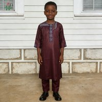 H&D African dresses for Boy Dashiki African clothes Shirt Set Turkey wears 2 piece set Robe Suits African clothing traditional