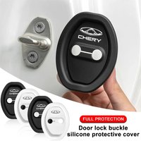 Car Styling 3D Silicone Door Lock Cover Protective Decoration For Chery Tiggo 2 3 4 5 6 7 8 3X 5X Pro T11 Arrizo 6 3 Eastar