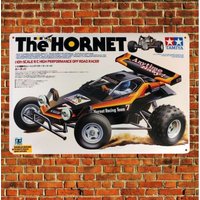 Metal Poster Rc Car Wall Deco Tin Sign Plaque Tamiya Hornet Boxart