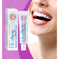Oralhoe Denture Adhesive Cream Particularly Sturdy False Teeth Glue for Dentures Fixing Prevent Loosen Temporary Dental Adhesive