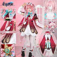 Hyacine Cosplay Costume Honkai Star Rail Hyacine Cute Lolita Dress Hat Wig Set Wind Element Healer Outfit for Women Halloween