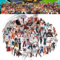 56Pcs King Of Fighters KOF Decorative Stickers Handbook Notebook Mobile Phone Luggage Waterproof Stickers Wholesale