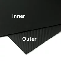 1 PCS Carbon Fibre Matte Twill KYDEX Sheet for DIY Lightweight & Durable Knife Sheath & Holster Making, 10 Sizes Available