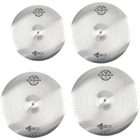 Quiet Mute Cymbals Alloy Crash Ride Percussion Instrument Sound Reduction Practice Accessory for Drum Set Home Use