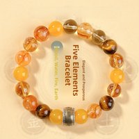 Natural Crystal Bracelet for Men And Women Yellow Agate Tiger Eye Stone Female Style Male Style Fashion Jewelry Accessories