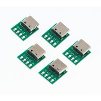 10/5Pcs USB 3.1 Type-C Connector PCB Board Adapter 16P Connector Socket For Test Data Line Wire Cable Transfer