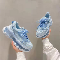 Schuhe Frauen Turnschuhe Mode Sohle Design Helle Farbe Sommer Chunky Luxus Casual Sport Lace-up Grundlegende Wanderschuhe