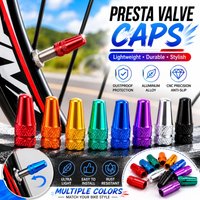 4PCS Aluminum Alloy Bicycle Tire Presta Valve Cap MTB Road Bike Covered Protector Road MTB Tyre Dustproof Bike Presta Valve